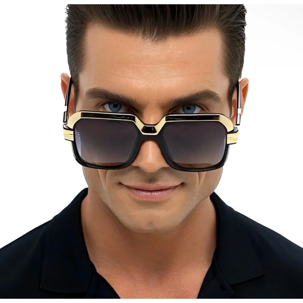 Gazelle Sunglasses For Men Square 80's 90's Hip Hop Rapper Gangster Cholo‎ Style